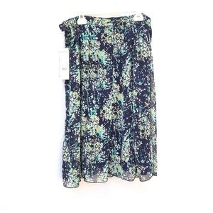 NWT PL Notations Petite Floral Formal Elegant Women’s Skirt Multicolor Summer